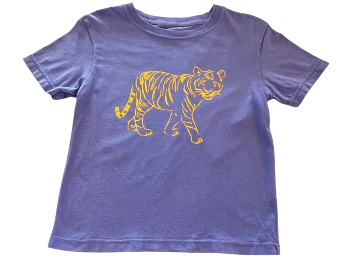 SS Purple Standing Tiger T-Shirt
