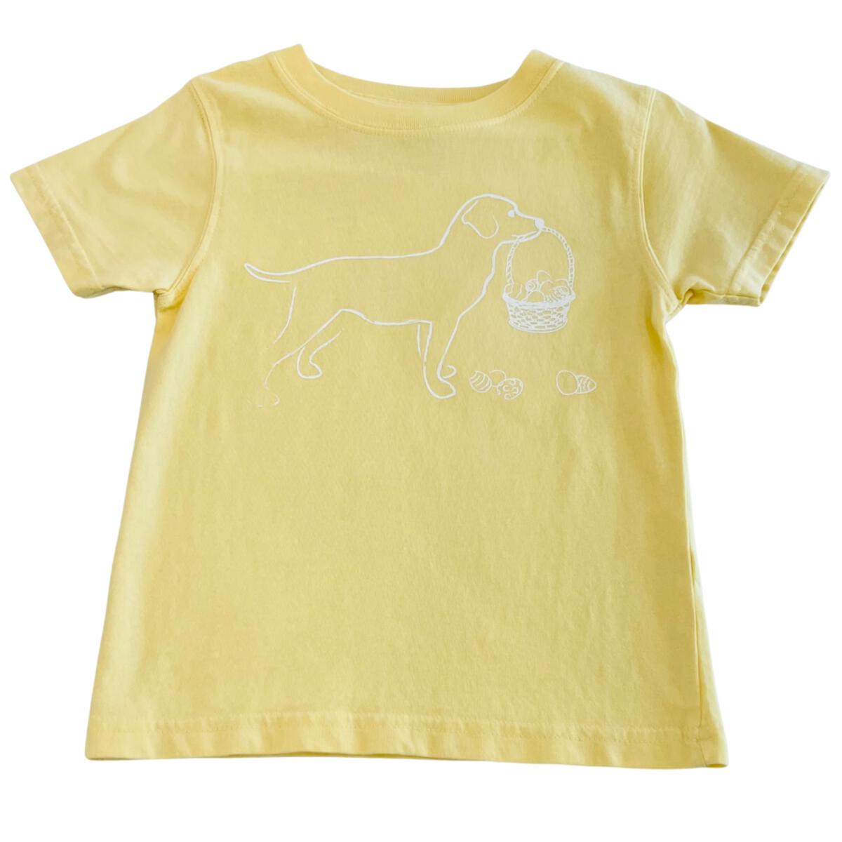 Yellow Lab With Basket