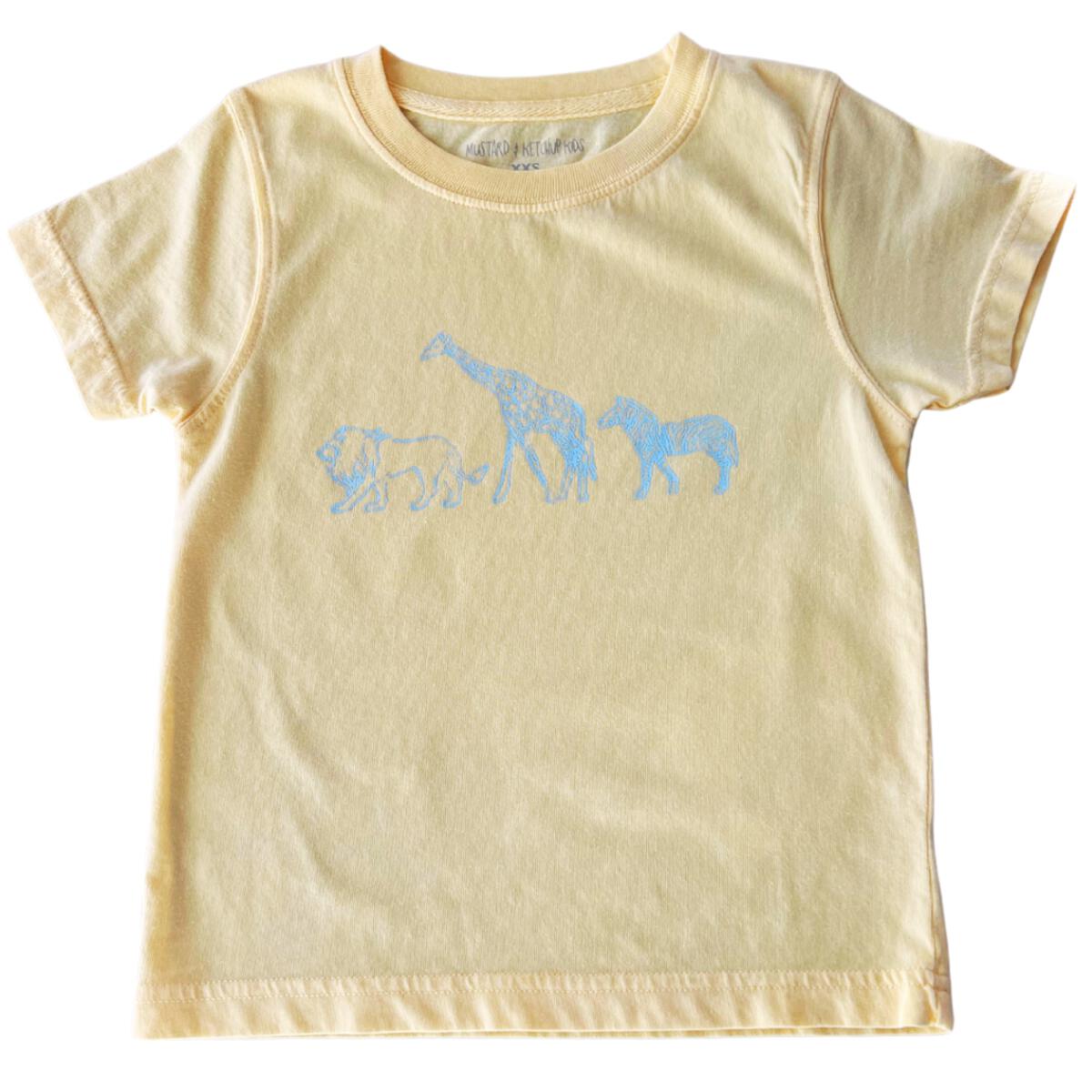 Yellow Zoo Animals