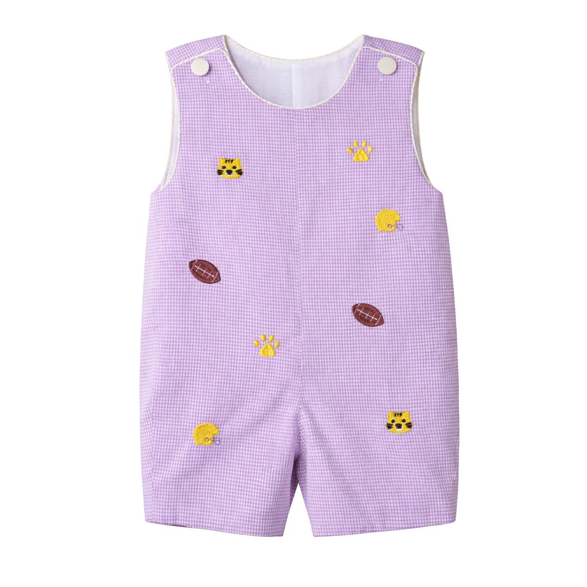 Elliott Jon Jon All Over Embroidery Purple Tigers
