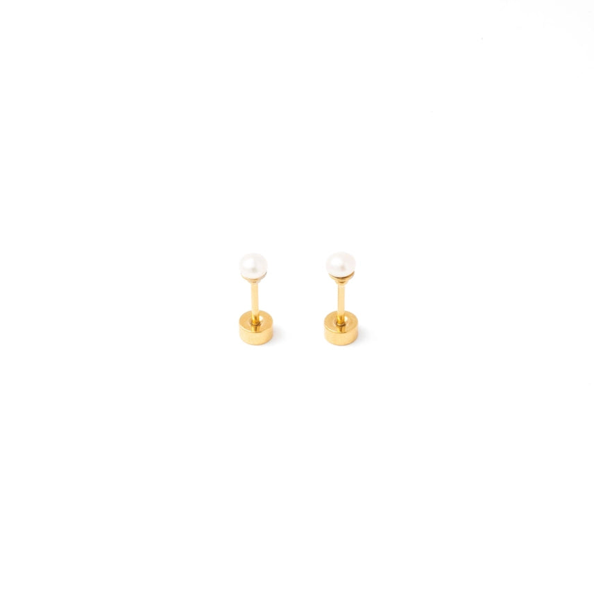 Mini Pearl Stud Earrings