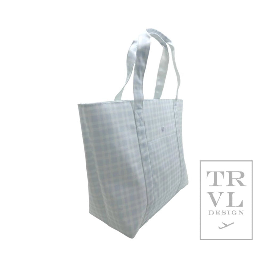 Jumbo XL Tote Pimlico Plaid Blue