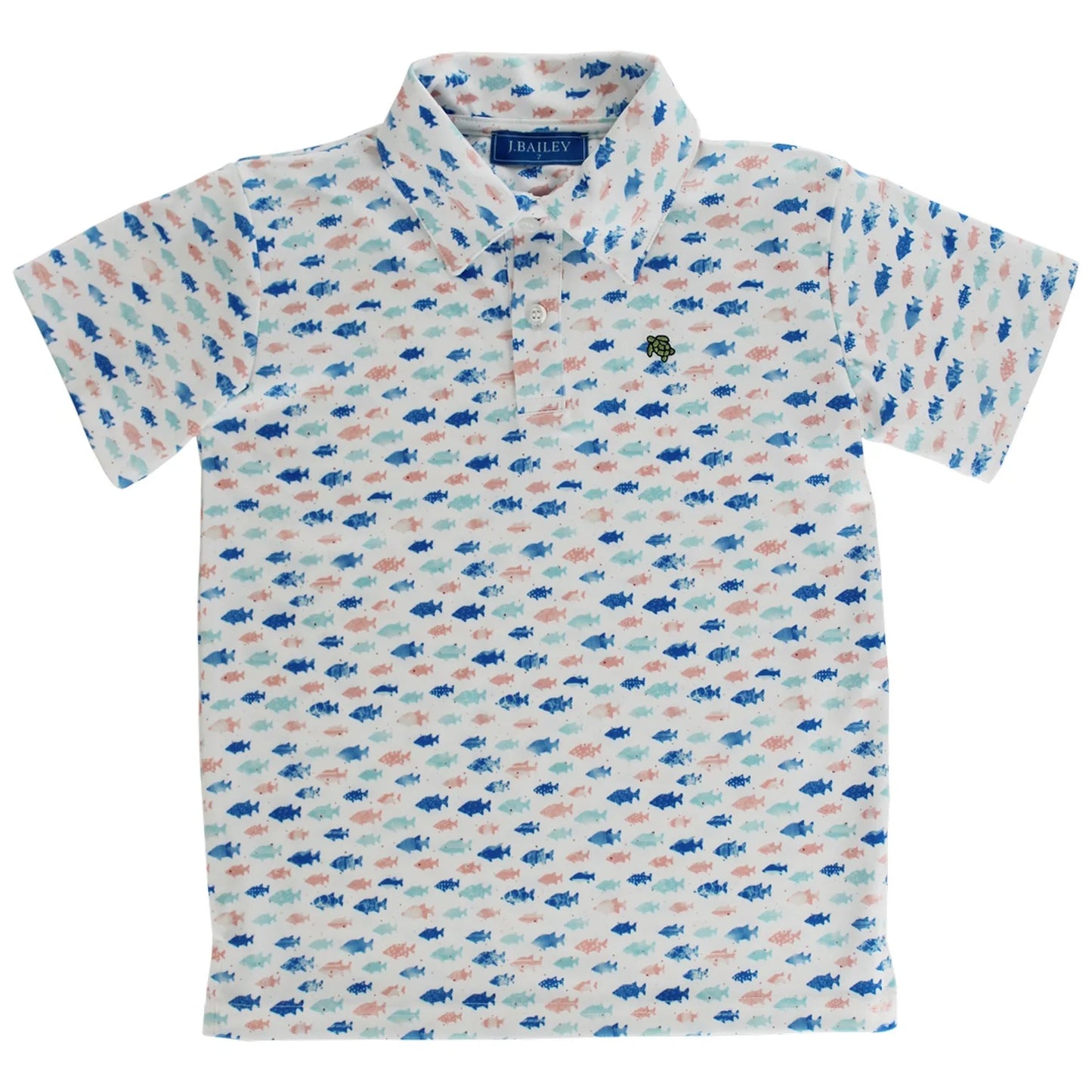 Henry Short Sleeve Performance Polo Fish