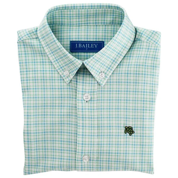 Roscoe Performance Button Down Lagoon