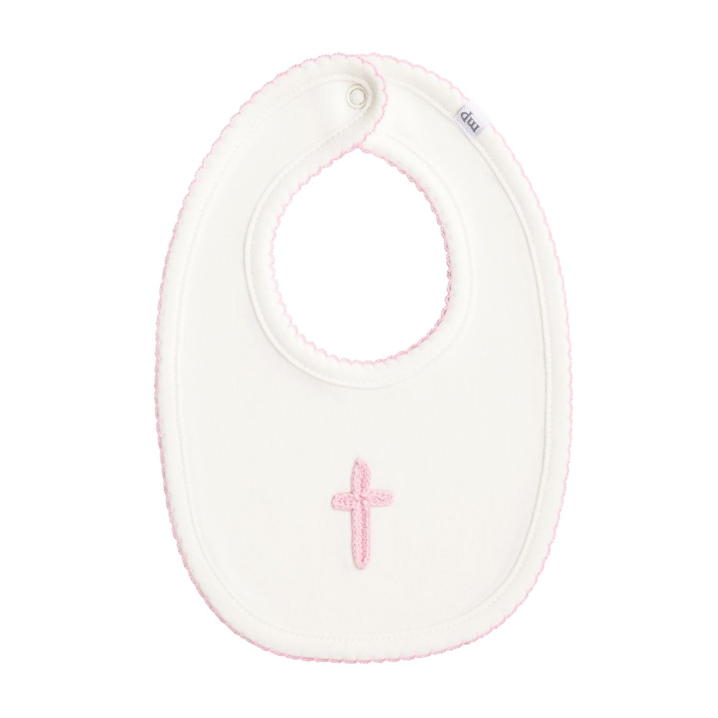 Crochet Cross Bib Pink