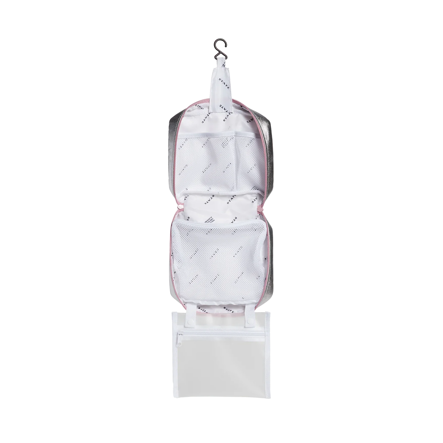 Bensen Toiletry Kit Pink/Silver