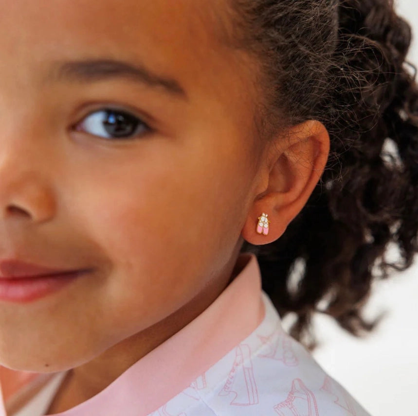 Ballet Slipper Stud Earrings