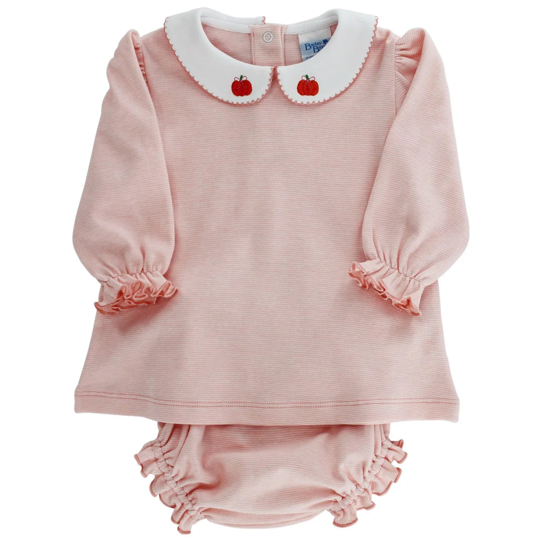 Pumpkin Diaper Cover Set Girls