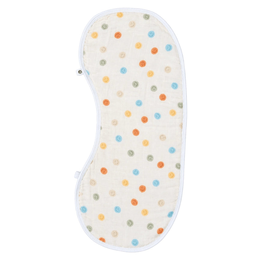 Smiley Days Burp Cloth Bib