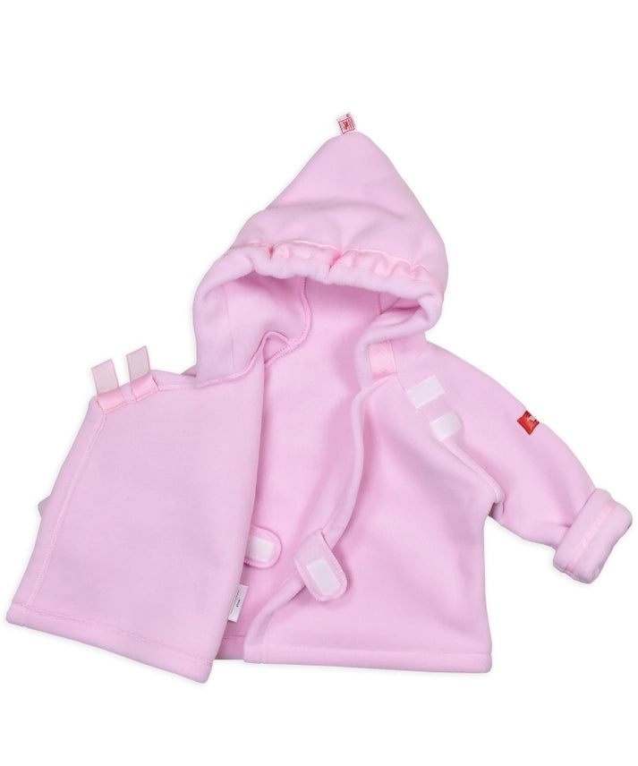 Light Pink Warmplus Fleece Jacket Wrap Close