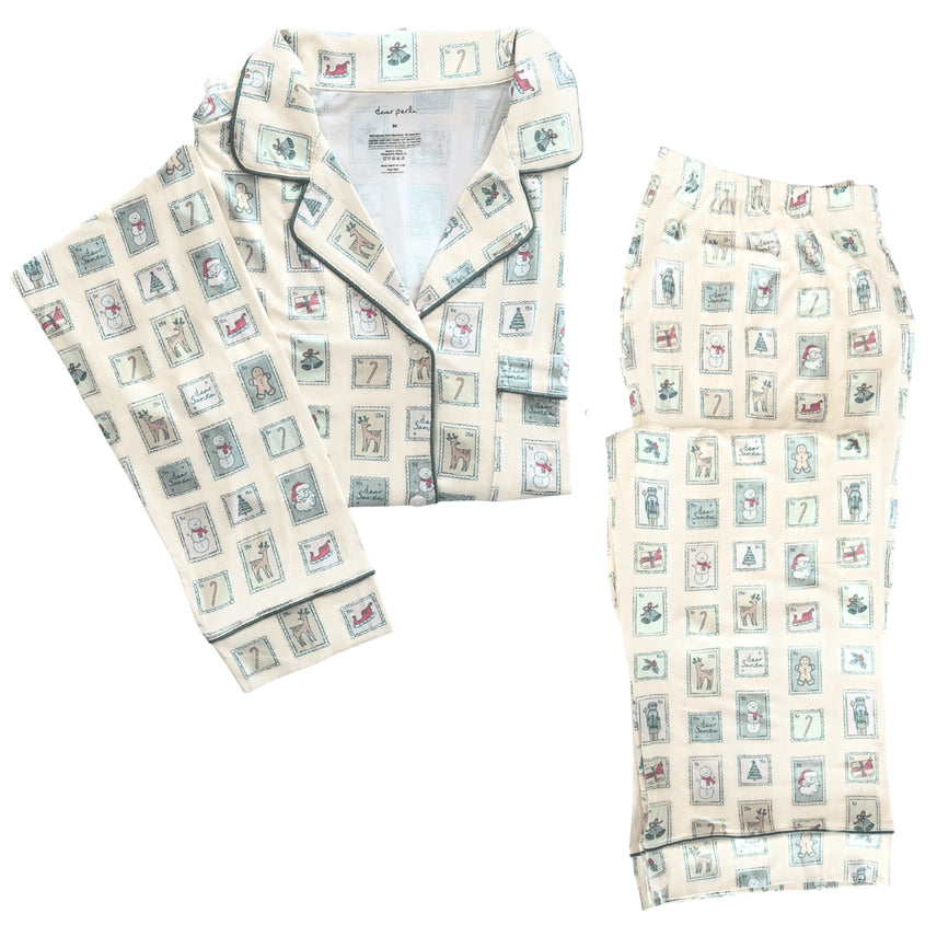 Dear Santa Women's Long Sleeve Pajama Set