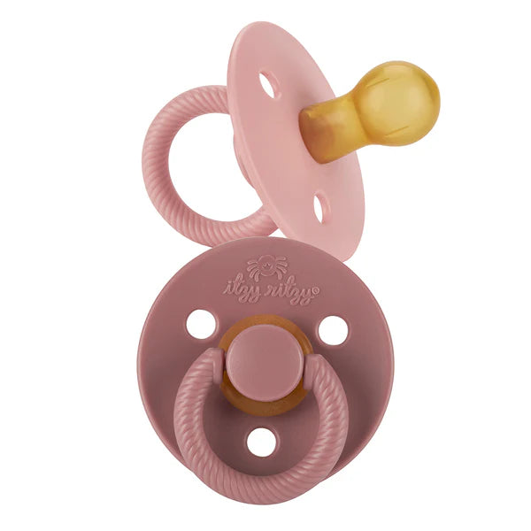 Itzy Soother Natural Rubber Paci Set Blossom & Rosewood