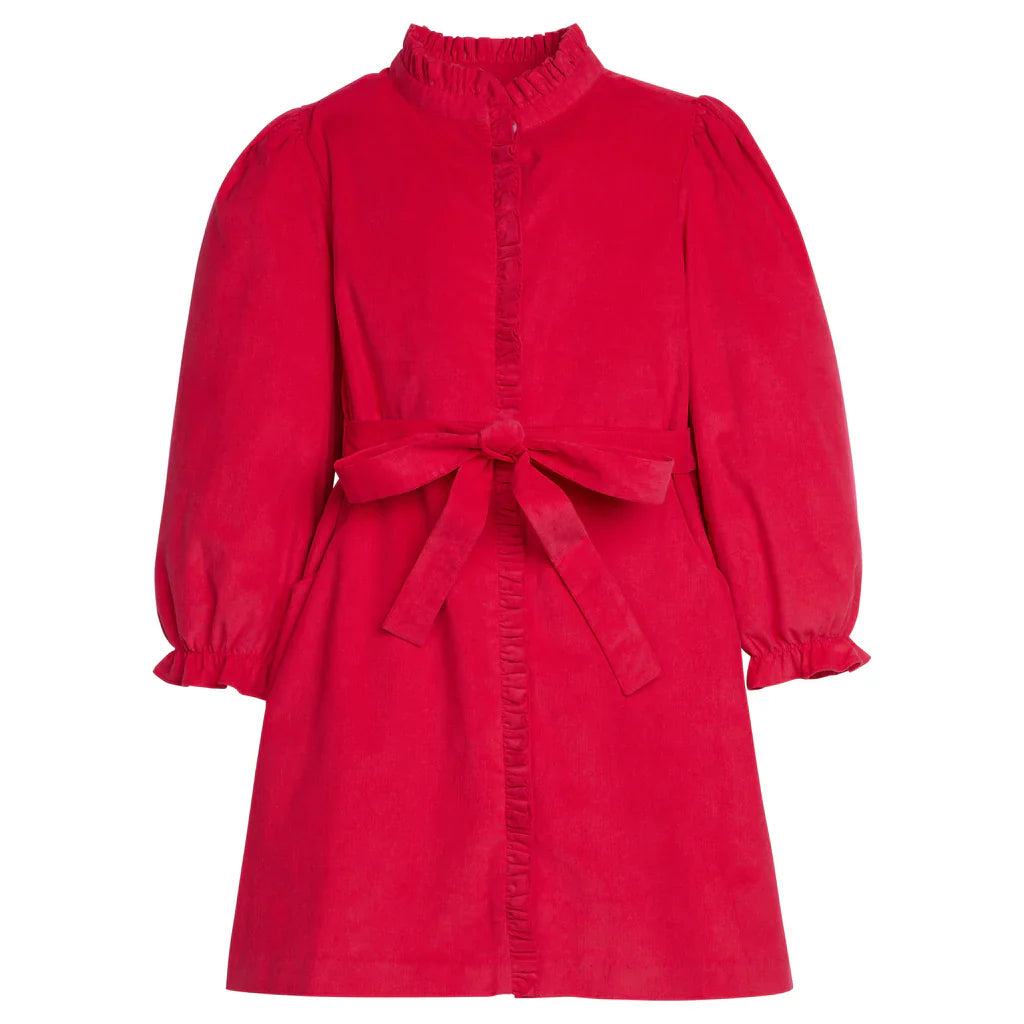 Allie Dress Red Corduroy