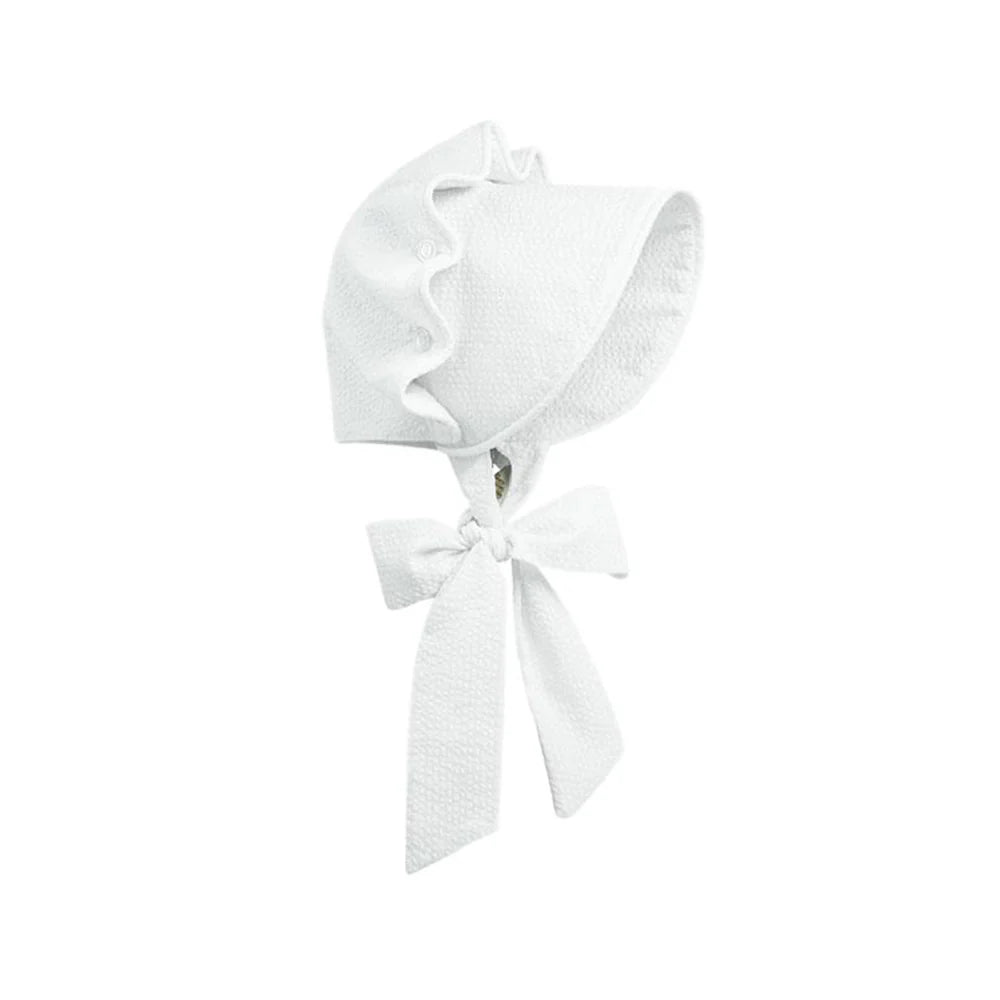 Beaufort Bonnet Seersucker Worth Avenue White