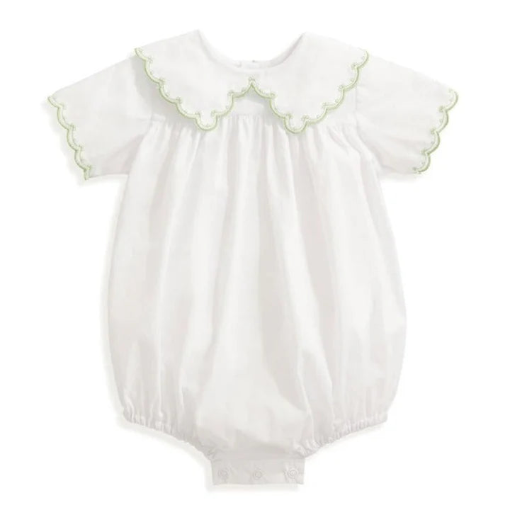 Frazier Embroidered Bubble White