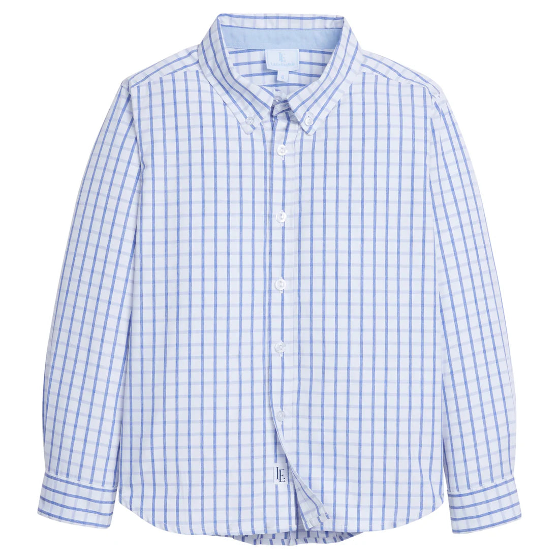 Button Down Shirt Royal Windowpane