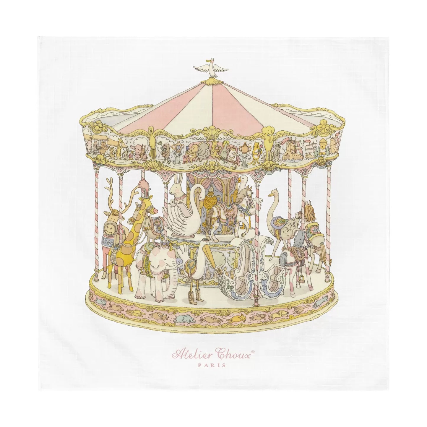 Swaddle Carousel Pink