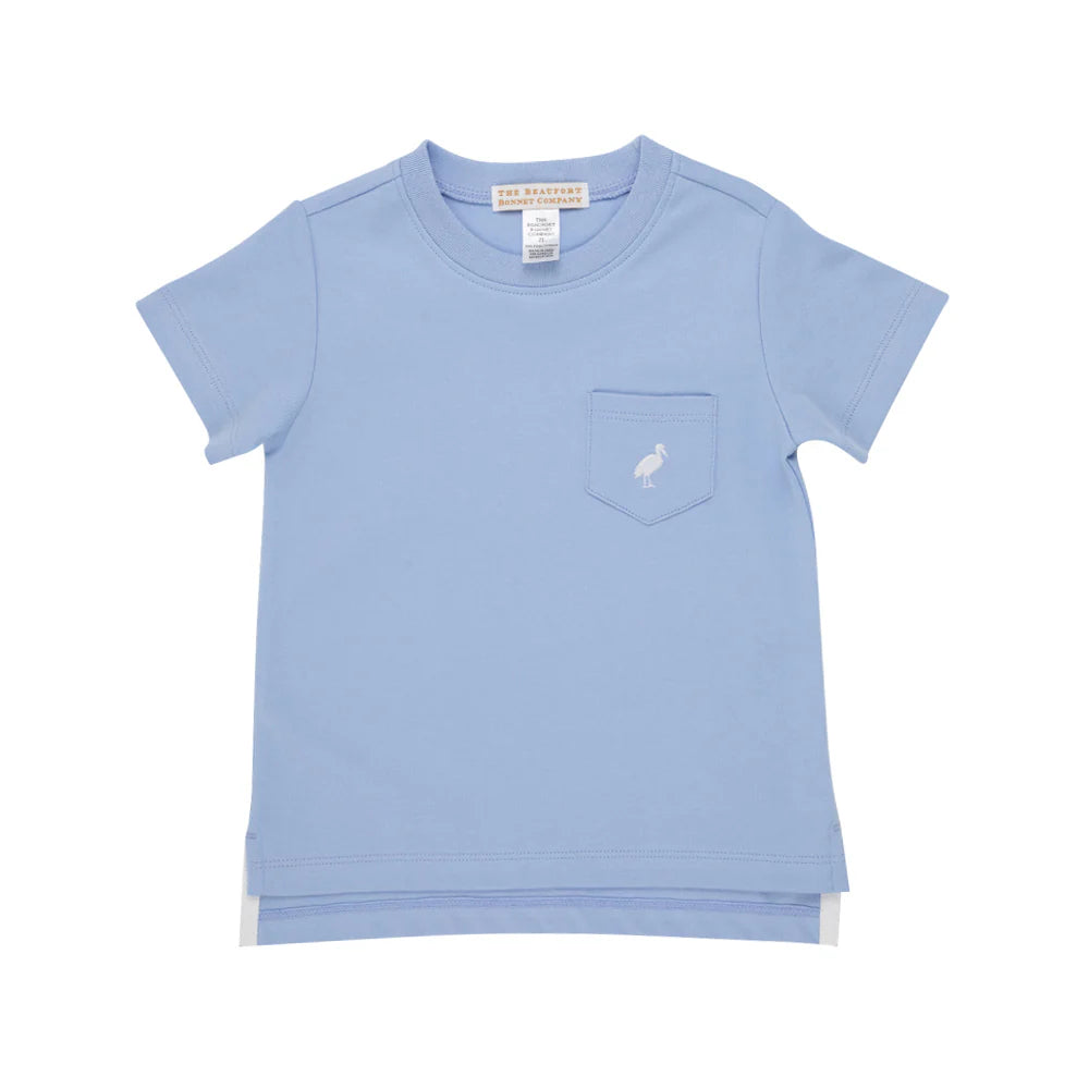 Carter Crewneck Pocket Barbados Blue White