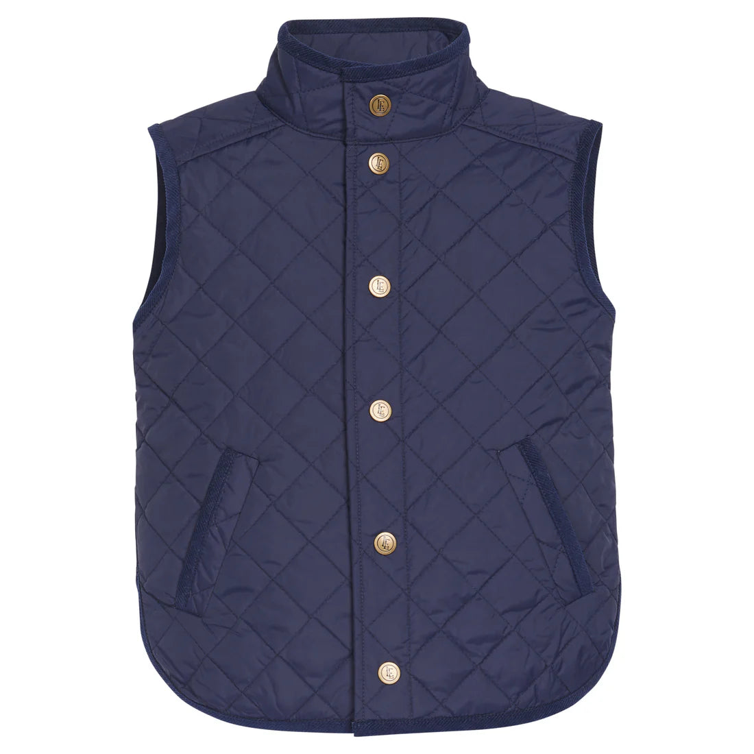 Classic Quilted Vest Navy