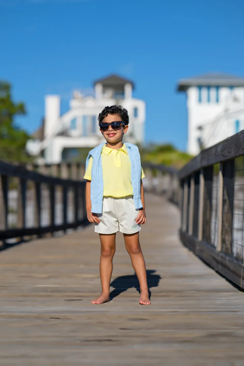 Prim and Proper Beach Polo Lake Worth Yellow/Grace Bay Green