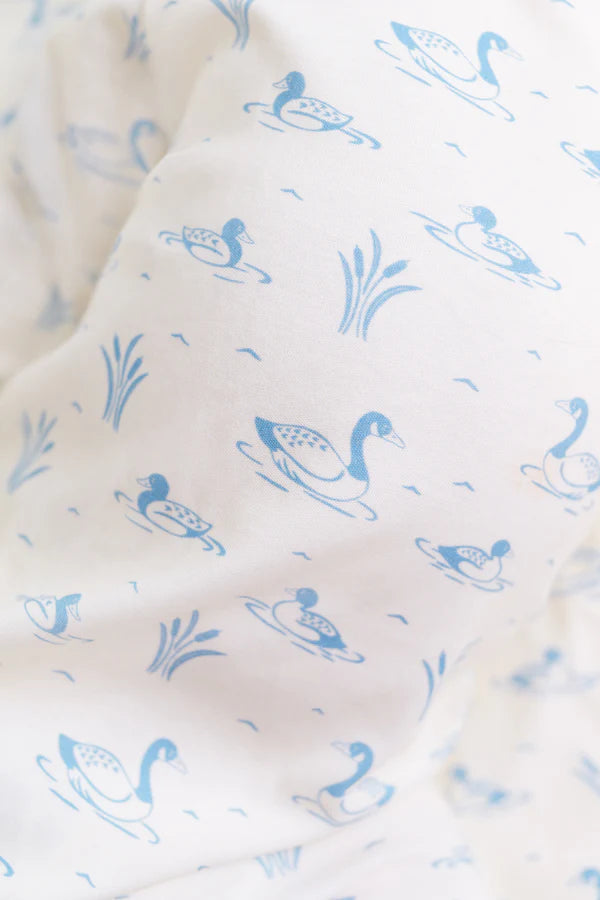 Rock Me Romper Pima Quack Quack Honk (Palmetto Pearl)