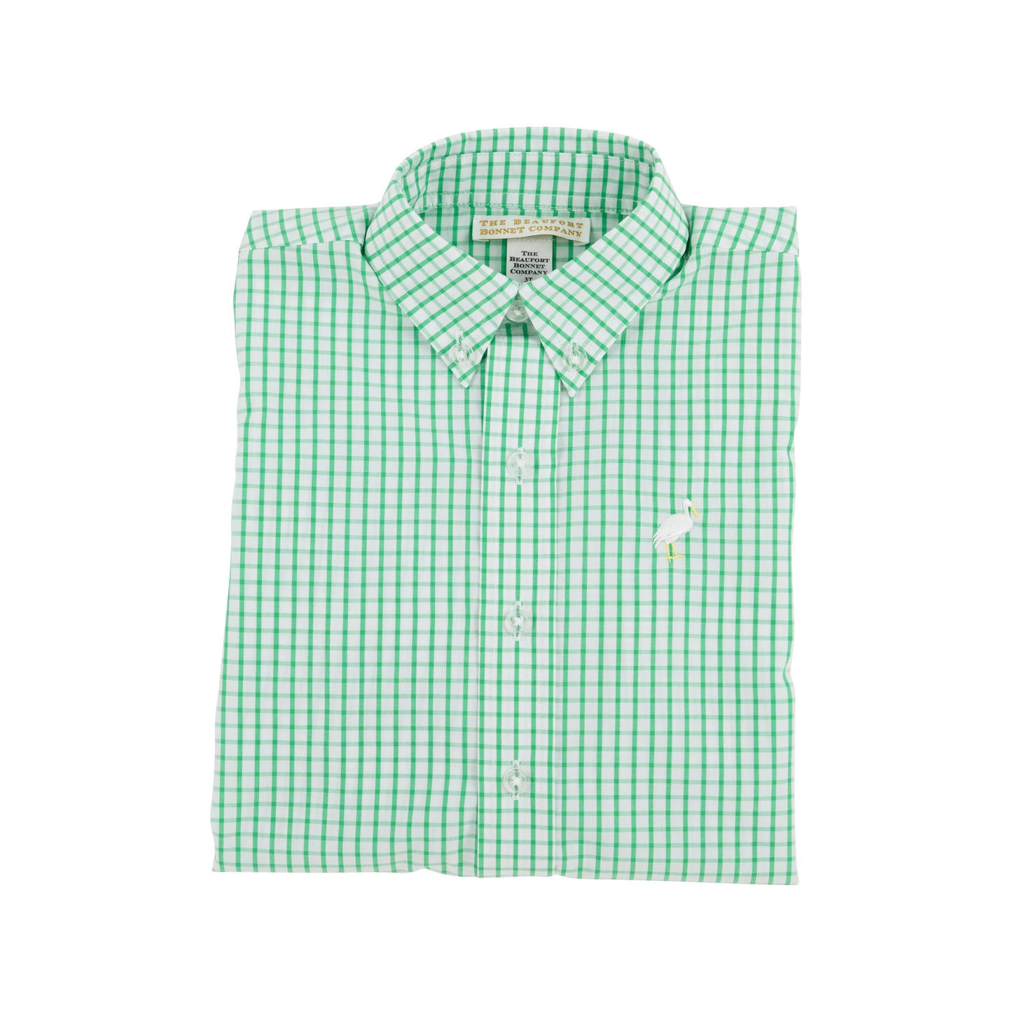 Dean's List Dress Shirt Kiawah Kelly Green Windowpane/Multicolor