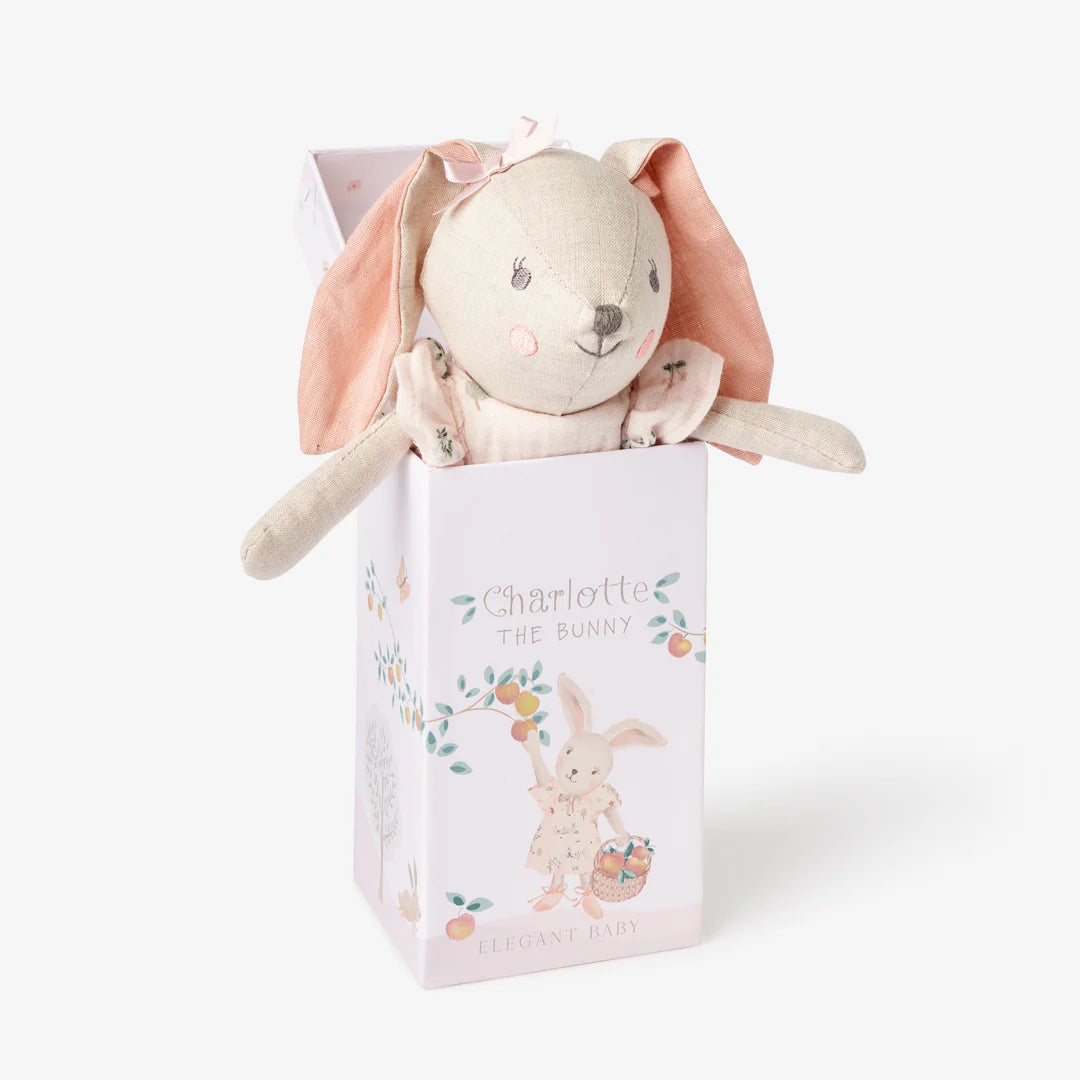 Linen Charlotte the Bunny Toy Boxed 10"