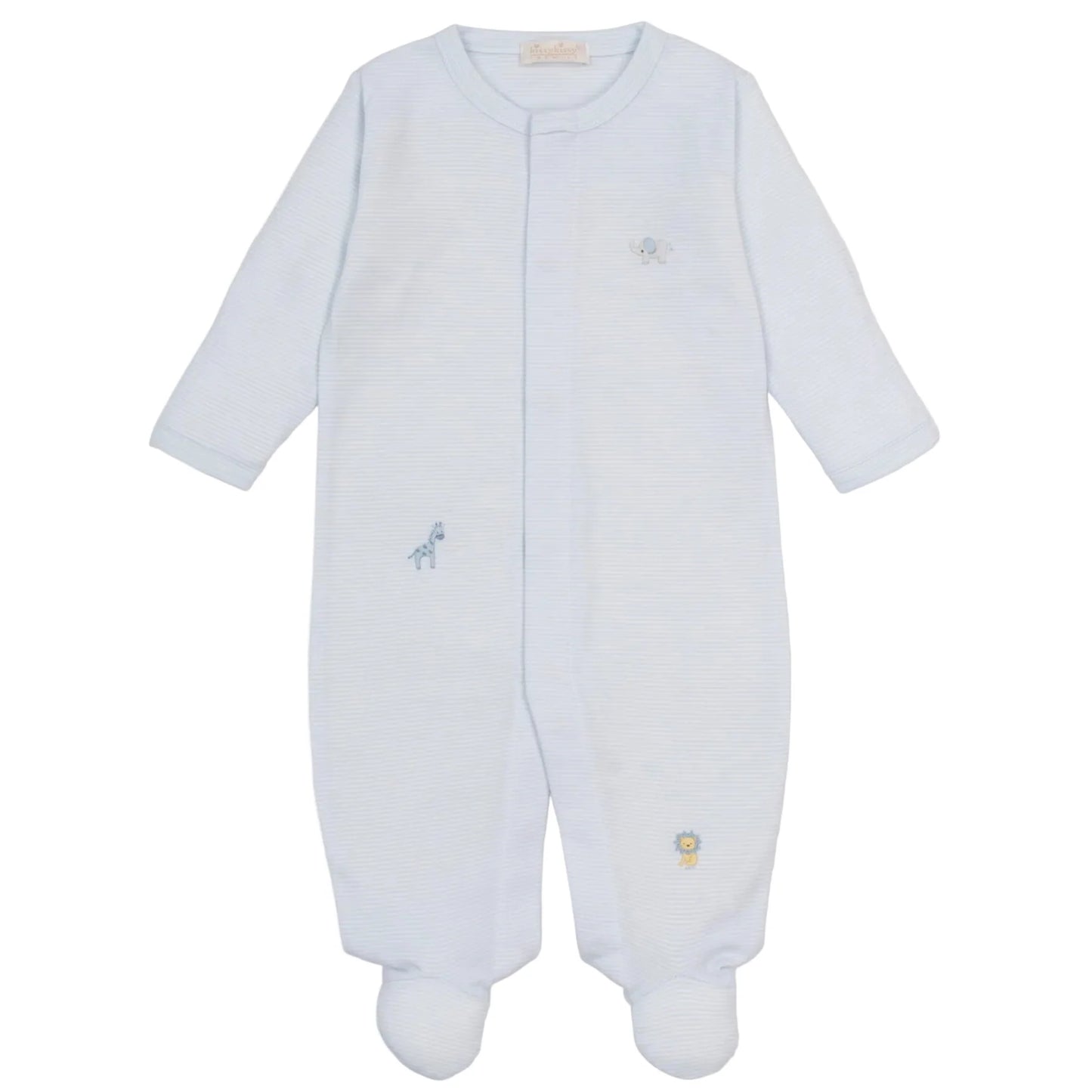 Jungle Hang Out Footie Light Blue
