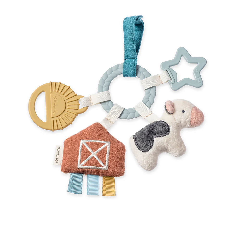 Bitzy Busy Ring Teething Activity Toy Farm