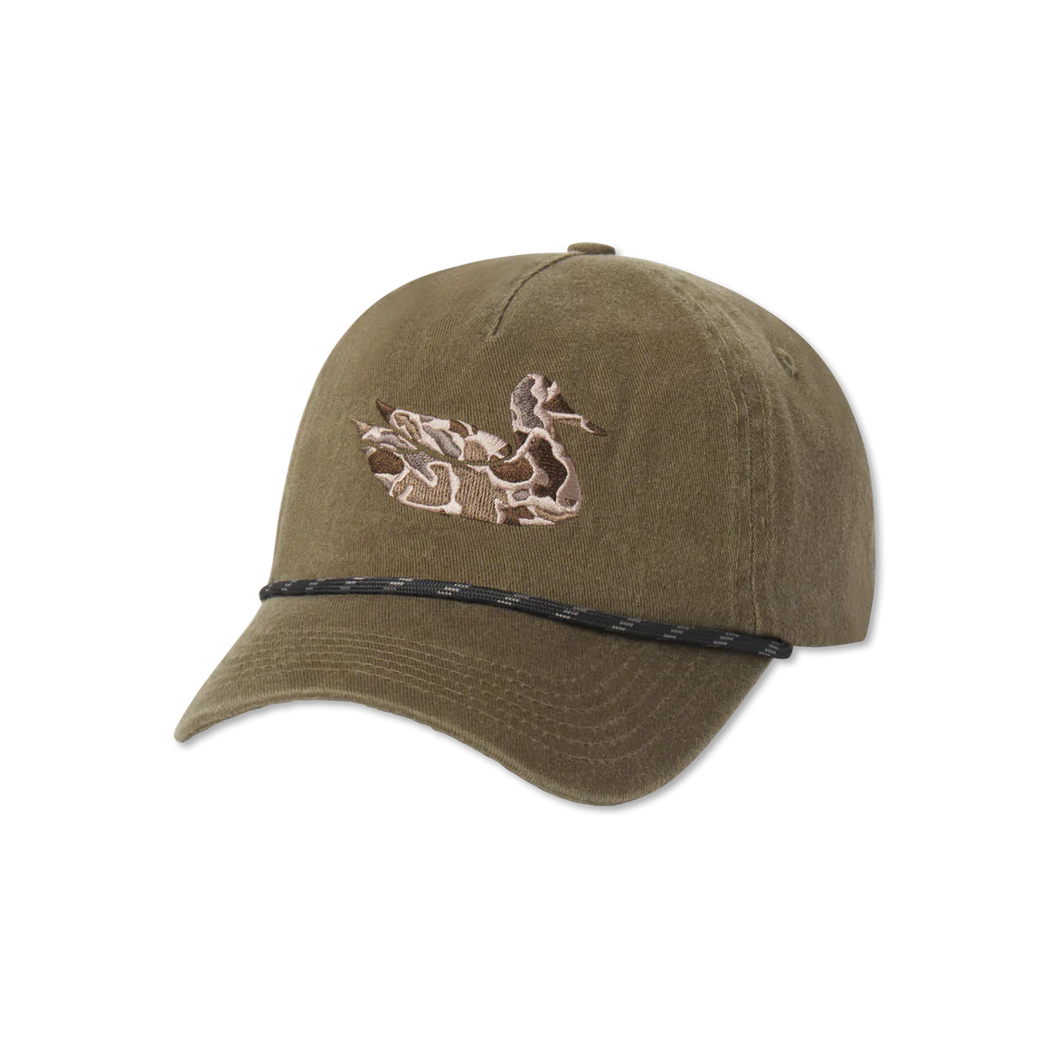 Youth Ensenada Rope Hat Camo Dark Olive