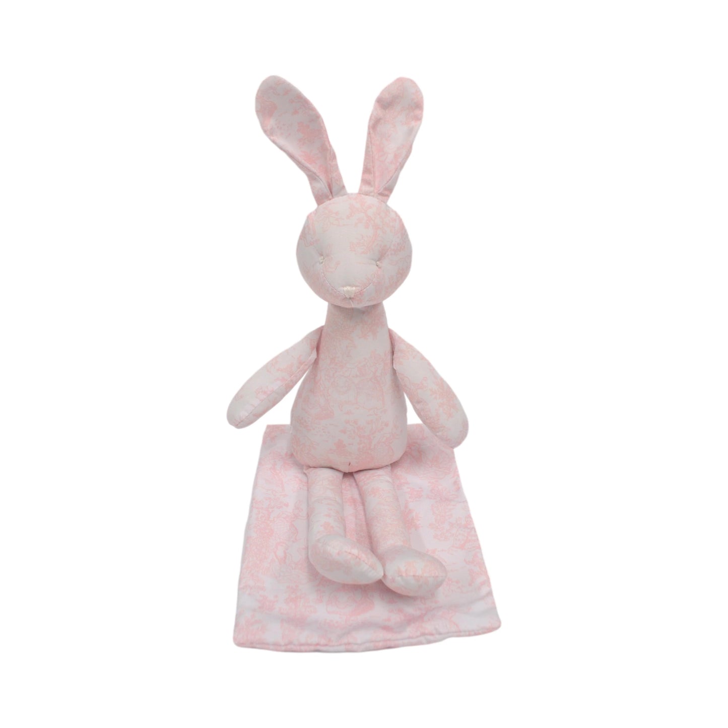 Bun Bun Bunny Toile Pink
