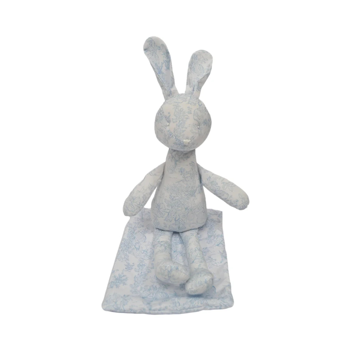Bun Bun Bunny Toile Blue