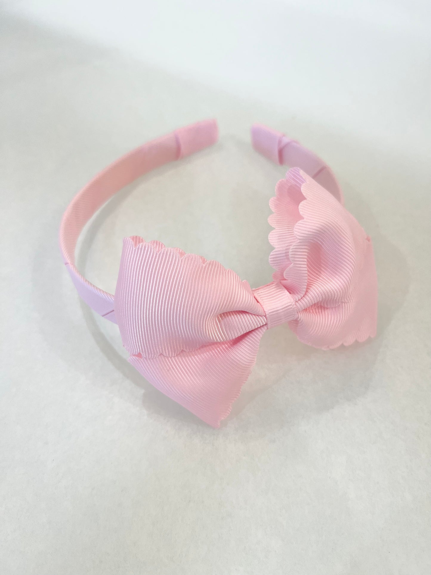 Scalloped Lottie Headband Pale Pink