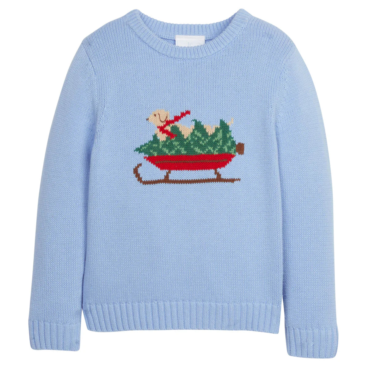 Intarsia Sweater Blue Holiday Lab