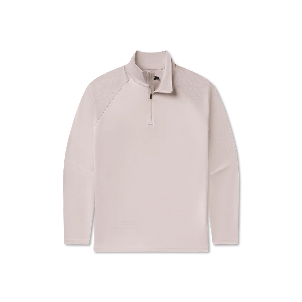 Youth Southampton Performance Quarter Zip White/Gray