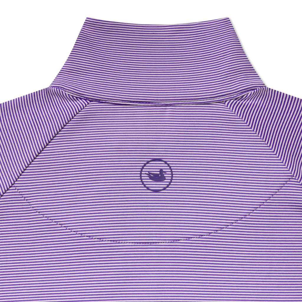 Youth Southampton Performance Quarter Zip White/Purple