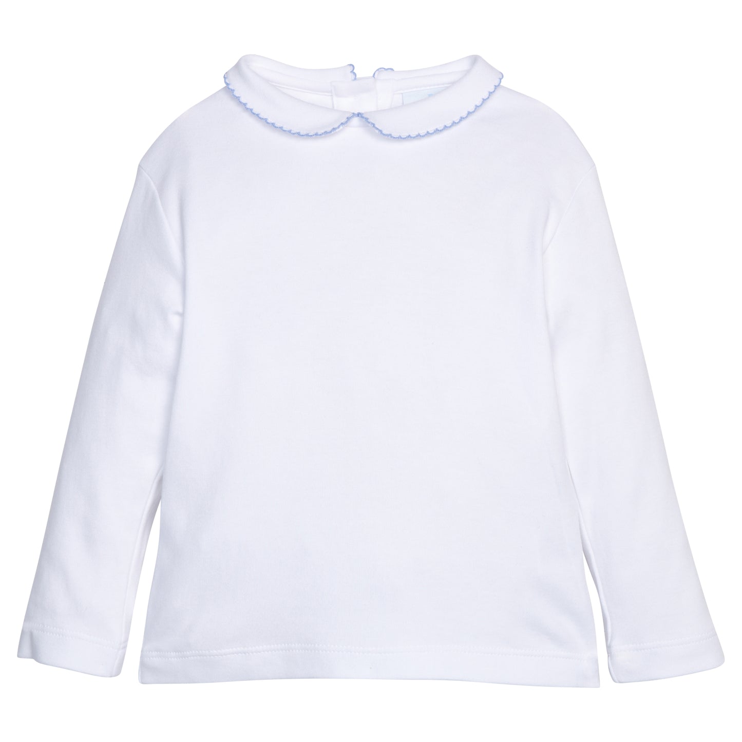 Peter Pan Picot Shirt Light Blue
