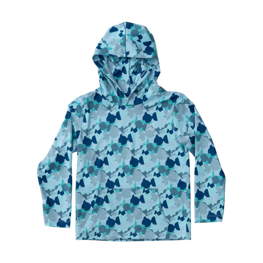 Kids Pro Performance Hoodie Fishing T-shirt Camo