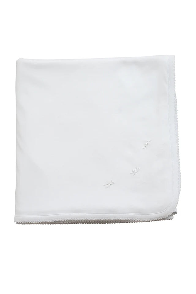 Knit Blanket White with White