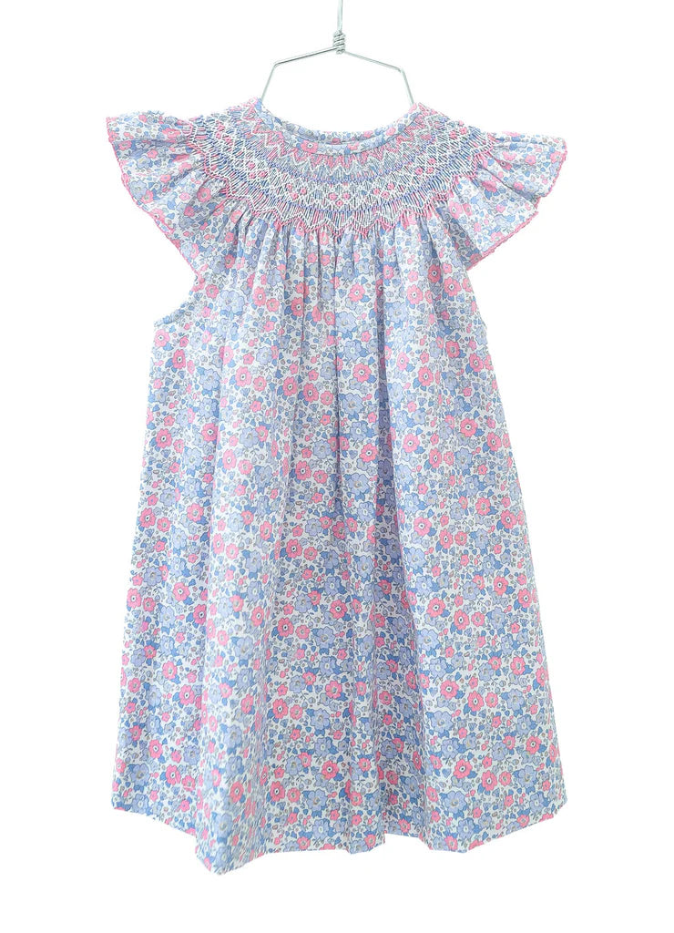 Pink and Blue Floral Helen Dress