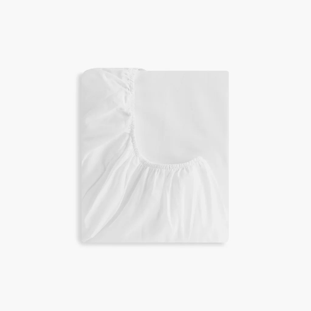 Solid Crib Sheet White