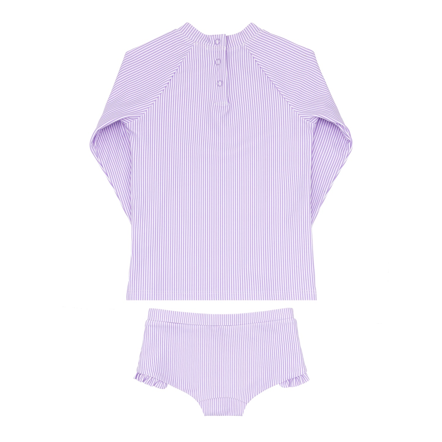 Lavender Micro Stripe Rashguard Set