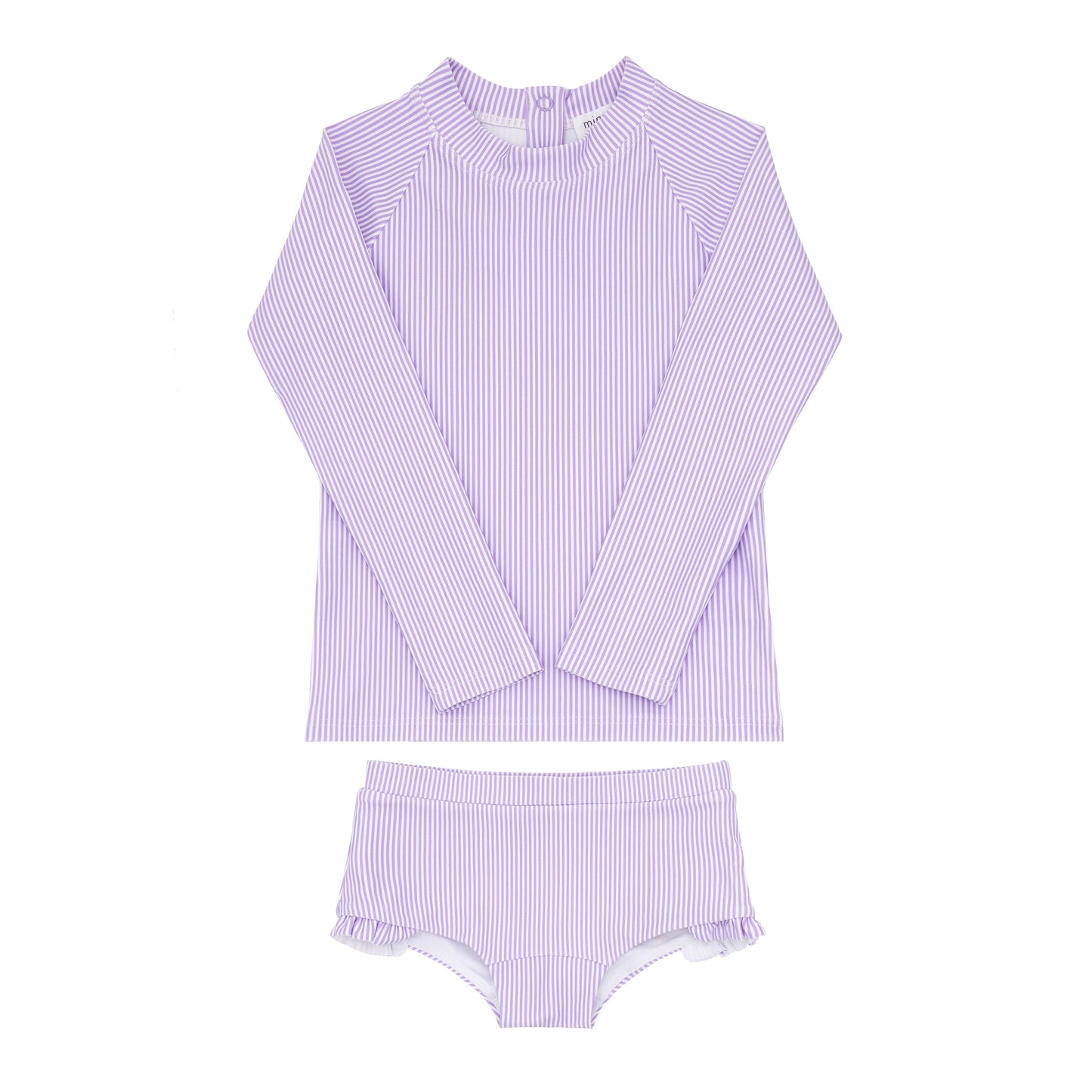 Lavender Micro Stripe Rashguard Set