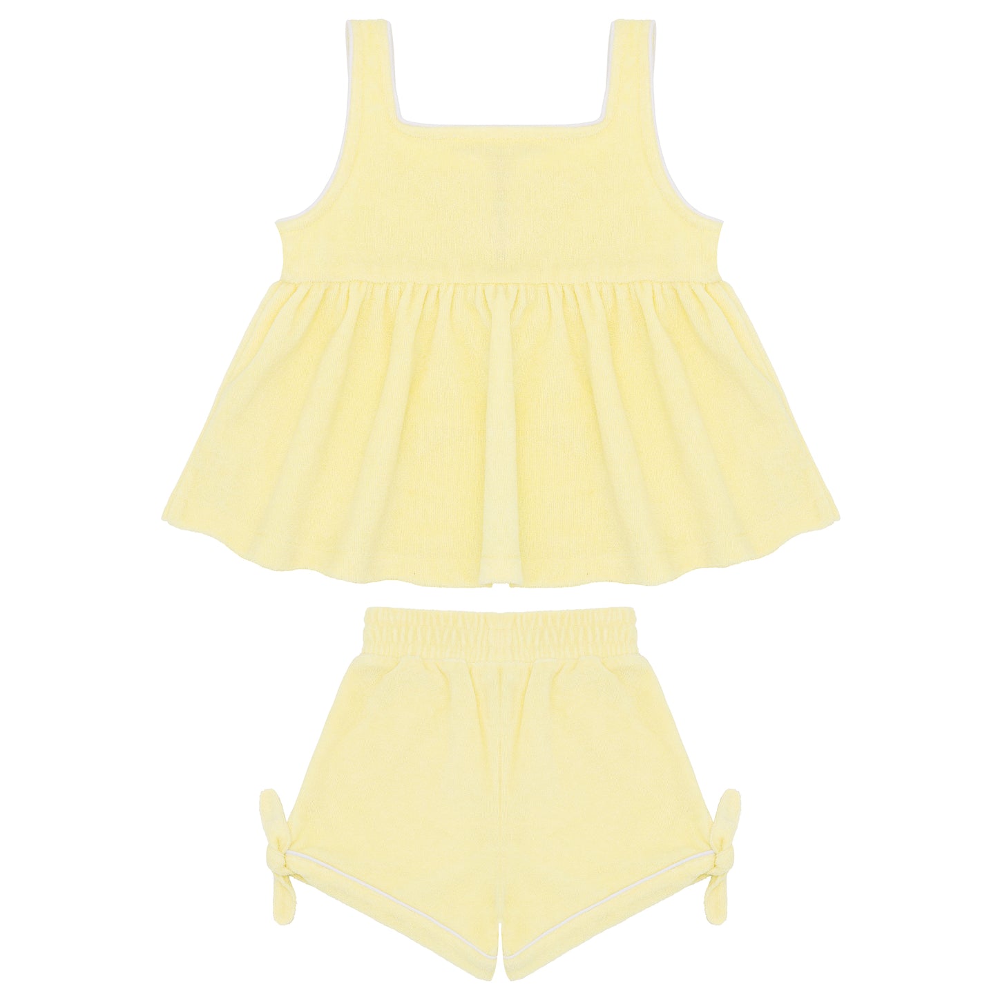 Butter Yellow French Terry Square Neck Tank