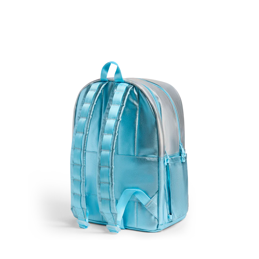 Kane Double Pocket Backpack Blue Iridescent