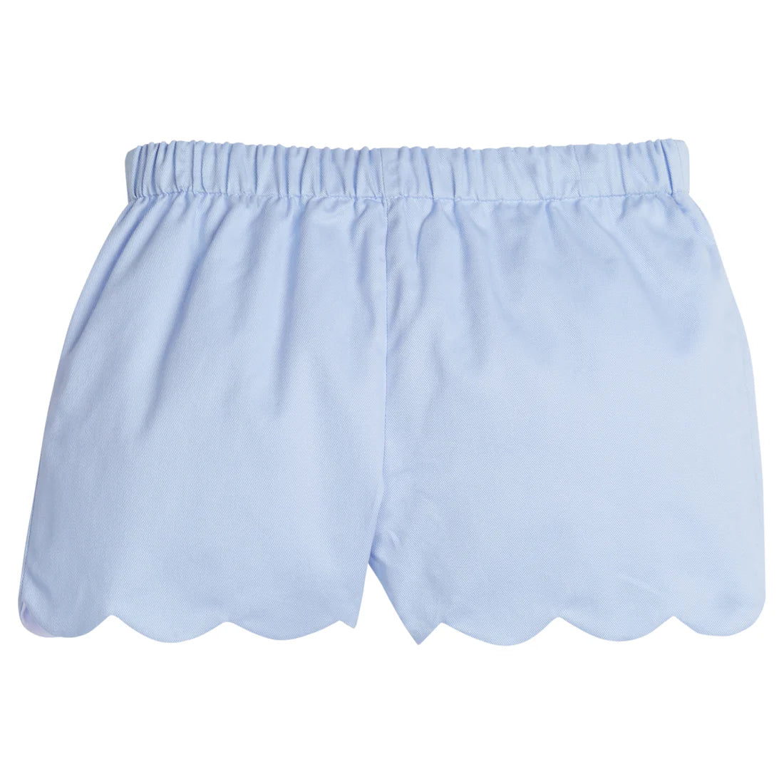 Scalloped Short Breeze Blue Twill