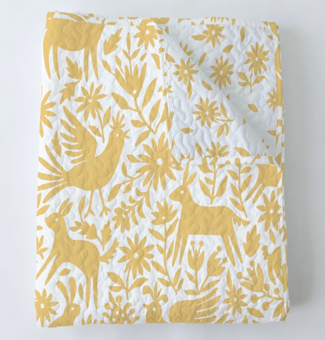 Piper Otomi in Yellow Baby Blanket