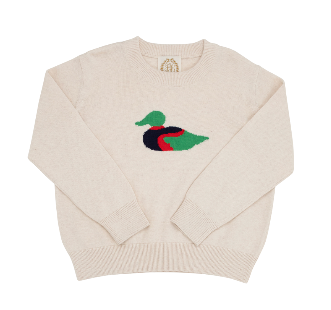 Isaac's Intarsia Sweater Sandy Springs Stone/Duck