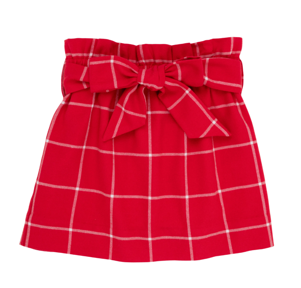Beasley Bow Skirt Woven Yarn Woodland Avenue Windowpane