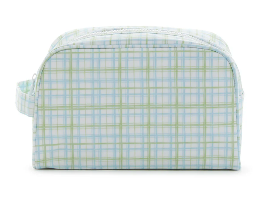 Stowaway Toiletry Bag Classic Plaid Green